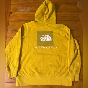 The North Face Never Stop Exploring Hoodie Sweatshirt Womens Size Medium Mustard